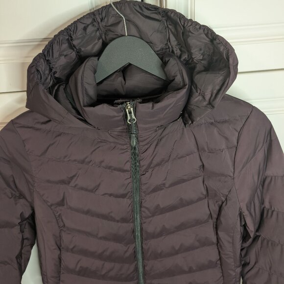 32 Degrees Heat Hooded Puffer Jacket | Acai Berry, Size Small, Lightweight - Picture 2 of 12